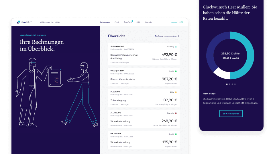 Health AG Webapp Design